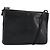 Céline Bolsa de Ombro Trio CELINE em Couro Preto e Ouro Auth mr2435 Dourado
