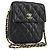 CHANEL Matelasse Chain Shoulder Bag Lamb Skin Black Gold CC Auth BA12607 Nero D'oro