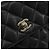 CHANEL Matelasse Chain Shoulder Bag Lamb Skin Black Gold CC Auth BA12607 Nero D'oro - vista 14
