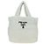 PRADA Shearing Tote Bag Mouton Weiß Silber Auth mr2498V - Ansicht 13