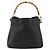Borsa a Spalla GUCCI Bamboo in Pelle 2way Nero Oro 001 1705 1638 Auth 180041 D'oro - vista 3