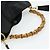 Borsa a Spalla GUCCI Bamboo in Pelle 2way Nero Oro 001 1705 1638 Auth 180041 D'oro - vista 7