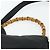 Borsa a Spalla GUCCI Bamboo in Pelle 2way Nero Oro 001 1705 1638 Auth 180041 D'oro - vista 8