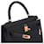 Hermès HERMES Kelly 25 Tasche aus schwarzem Leder - 103510 - Ansicht 7