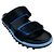 Sandali Dries van Noten con strap in velcro in pelle di vitello Nero / Blu