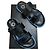 Sandali Dries van Noten con strap in velcro in pelle di vitello Nero / Blu - vista 6