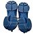 Sneakers Christian Dior in neoprene blu indaco e gros D-Connect - vista 6