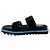 Sandali Dries van Noten con strap in velcro in pelle di vitello Nero / Blu - vista 3