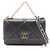 Borsa a tracolla Chanel 19 Dixneuf in pelle di agnello Nero