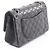 Borsa a tracolla Chanel 2.55 Matelassé Mademoiselle Chain Double Flap Nero - vista 2