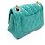 Borsa a tracolla Chanel 2.55 in pelle di vitello verde - vista 2