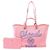 Borsa Tote Large Chanel Deauville Rosa Blu
