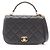 Bolsa Chanel Matelassé Small Flap Top Handle 2-Way Preto