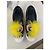 Fendi Monster Sneaker Slip-on Pelle Nera Nero Giallo - vista 6