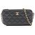 Chanel Matelassé Schultertasche aus schwarzem Lammleder
