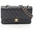 Timeless Borsa a tracolla Chanel Matelassé Double Flap Nero