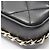 Borsa a Spalla Chanel Matelassé Small Flap Nero - vista 10