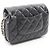 Borsa a Spalla Chanel Matelassé Small Flap Nero - vista 2