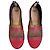 Fendi FF Mesh Espadrilles Canvas Rot/Blau Braun