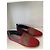 Fendi FF Mesh Espadrilles Canvas Rot/Blau Braun - Ansicht 3