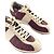 Fendi Canvas Sneaker mit FF-Motiv Weiß Dunkelviolett