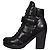 Autre Marque Prada Sport Black Leather Ankle Boots Size 37.5 pre-owned