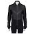 Bestickte schwarze Lederjacke John Galliano EU34/XS gebraucht