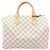 Louis Vuitton Speedy Bandoulière 30 Damier Azur Handbag White