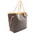 Borsa Tote Louis Vuitton Neverfull MM Monogram Marrone Monogramma - vista 2
