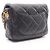 Borsa a tracolla Chanel Matelassé Mini Flap in nero - vista 2
