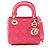 Borsa 2-Way Christian Dior Dior Lady Mini Cannage Rosa