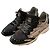 Baskets Chanel CC Monogram en daim et mesh Noir Blanc