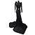 Autre Marque Giuseppe Di Morabito Schwarzes Maxikleid mit Blumenapplikationen - Ansicht 3