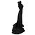 Autre Marque Giuseppe Di Morabito Schwarzes Maxikleid mit Blumenapplikationen - Ansicht 4
