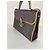 Borsa a mano Dior Monogram in tela e pelle marrone - vista 2