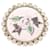 Spilla Chanel con design Camelia Bianco
