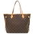 Borsa Tote Louis Vuitton Neverfull MM Monogram Marrone - vista 2