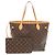 Borsa Tote Louis Vuitton Neverfull MM Marrone Monogramma
