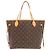 Borsa Tote Louis Vuitton Neverfull MM Marrone Monogramma - vista 2
