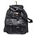 Gucci Lederrucksack Schwarz