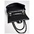 Chanel 13P Runway Blue Black Jersey Classic Medium Single Flap Bag SHW Nero Silver hardware - vista 10