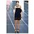 Chanel 13P Runway Blue Black Jersey Classic Medium Single Flap Bag SHW Nero Silver hardware - vista 3