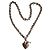 Tiffany & Co CollieCœur lucchetto e chiave in Argento Sterling 925 e oro giallo 750/000750 Silver hardware