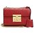 Borsa a tracolla in pelle rossa Gucci Rosso