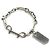 Bracciale con moschettone e targhette in ottone Balenciaga