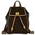 Céline Celine Vintage Macadam Blazon Triomphe Leder Rucksack Braun