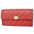 Chanel Boy Long Wallet in Red Caviar Leather
