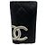 Cartera larga de cordero Cambon Chanel Negro Blanco