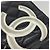 Cartera larga de cordero Cambon Chanel Negro Blanco - vista 8