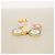 Portachiavi Vivienne Vero Louis Vuitton M00871 Rosa Blu D'oro - vista 2